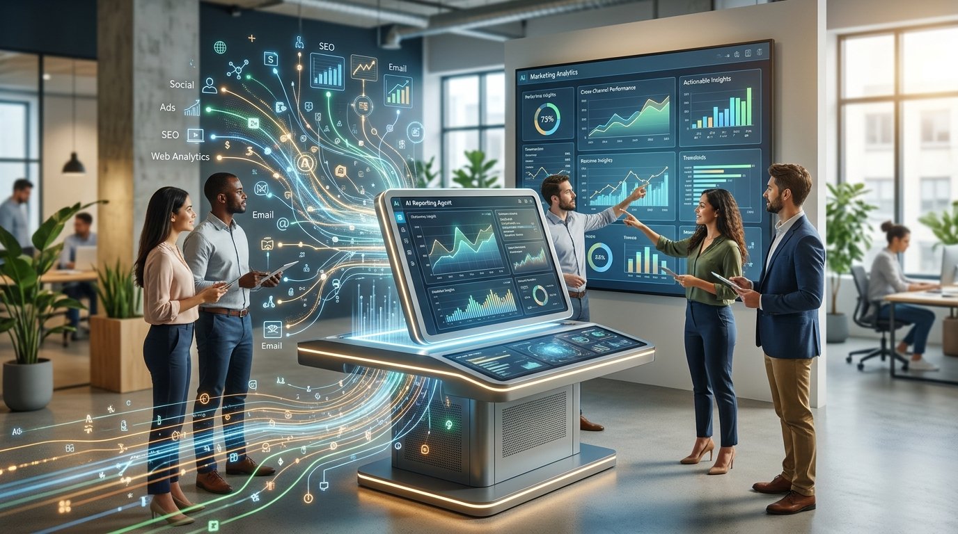 What an AI Reporting Agent Actually Does: Automated Marketing Analytics, Cross-Channel Attribution, and Performance Insights Inside a Marketing Crew