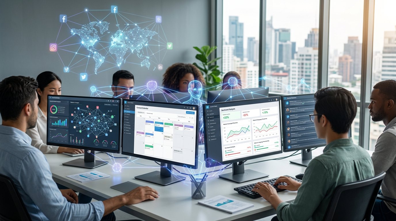 What an AI Social Media Agent Actually Does: Automated Publishing, Social Listening, and Audience Engagement Inside a Marketing Crew