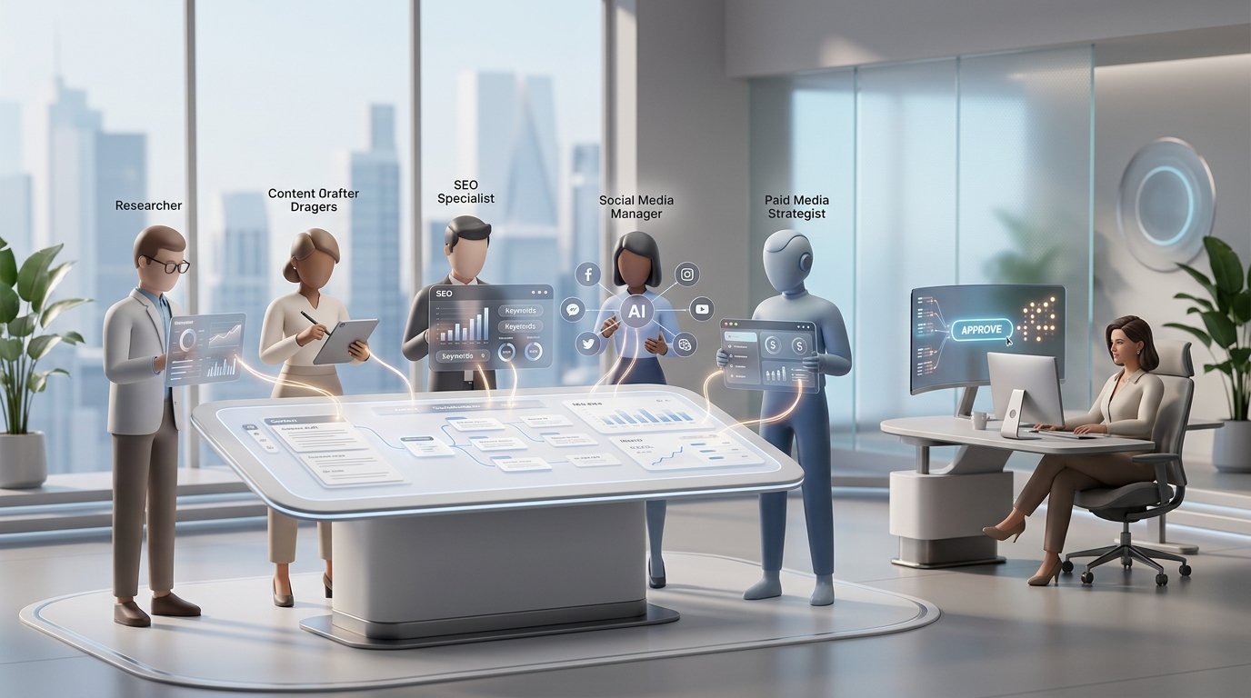 What Is an AI Marketing Crew? How It Differs from Marketing Automation