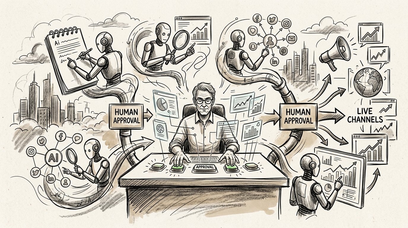 How to Automate Your Entire Marketing Function Using AI Without Losing Human Control