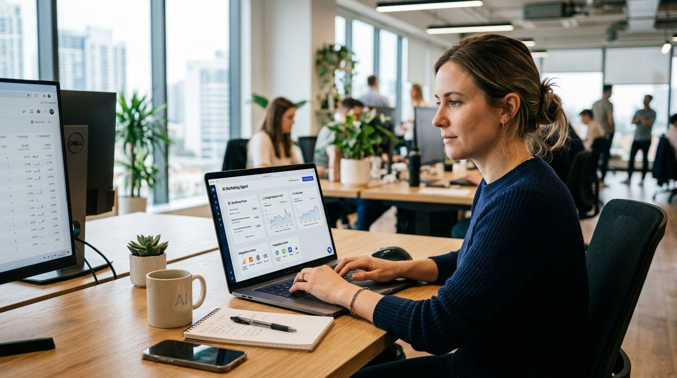 SaaS Tools With AI-Driven Marketing Agents That Integrate With WordPress, Google Analytics, and Meta Ads